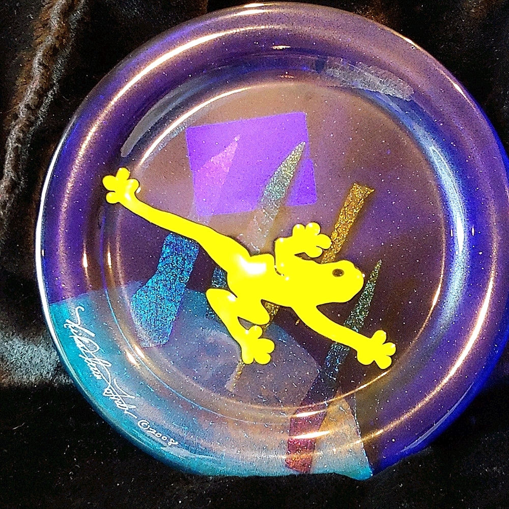 Gallery Hand Crafted Fused Art Glass Plate